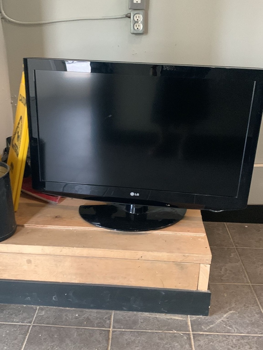 LG Black TV Rear Panel with Model Label